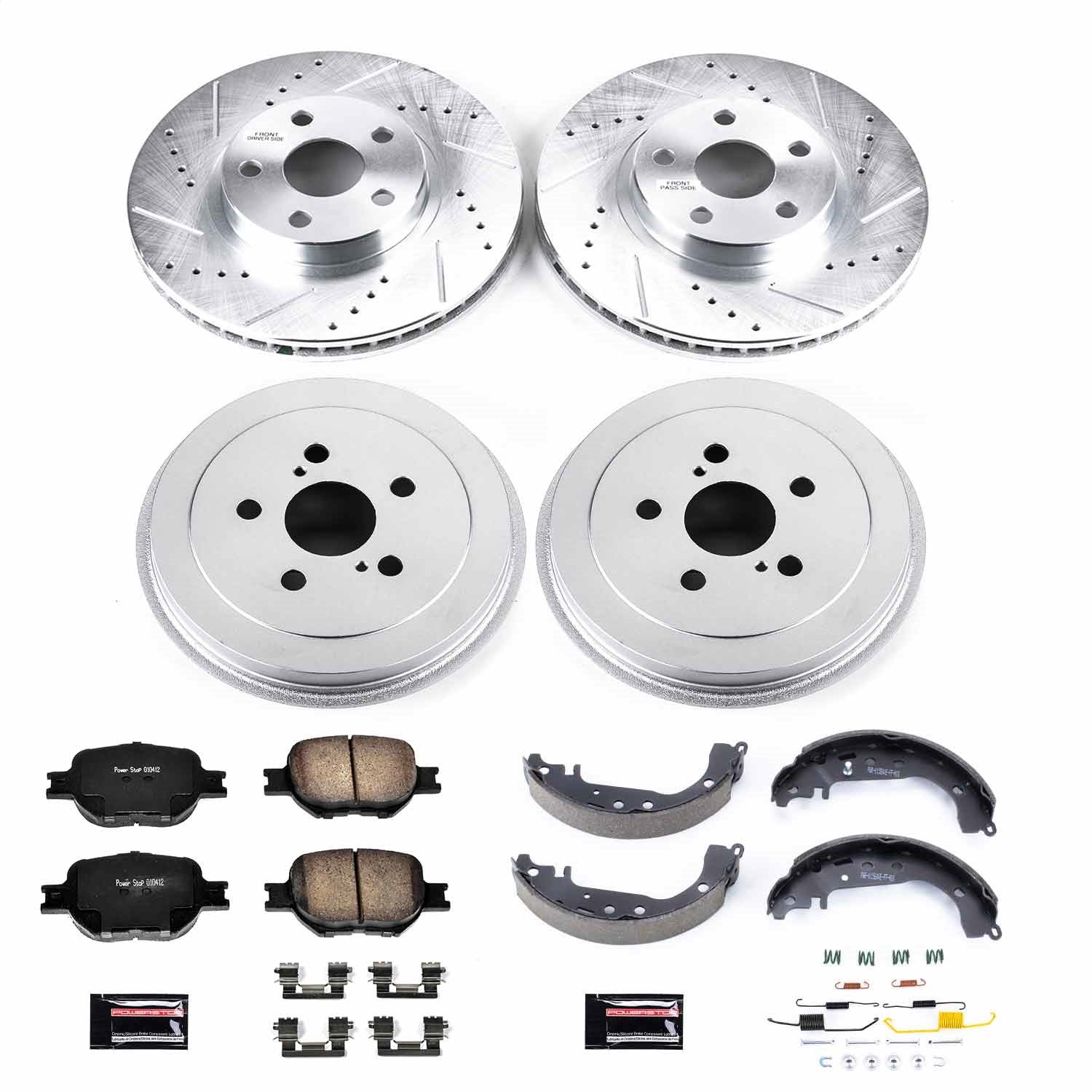 PowerStop Front & Rear Z23 Evolution Sport Brake Kit | Toyota Celica (01-05) (K15464DK)