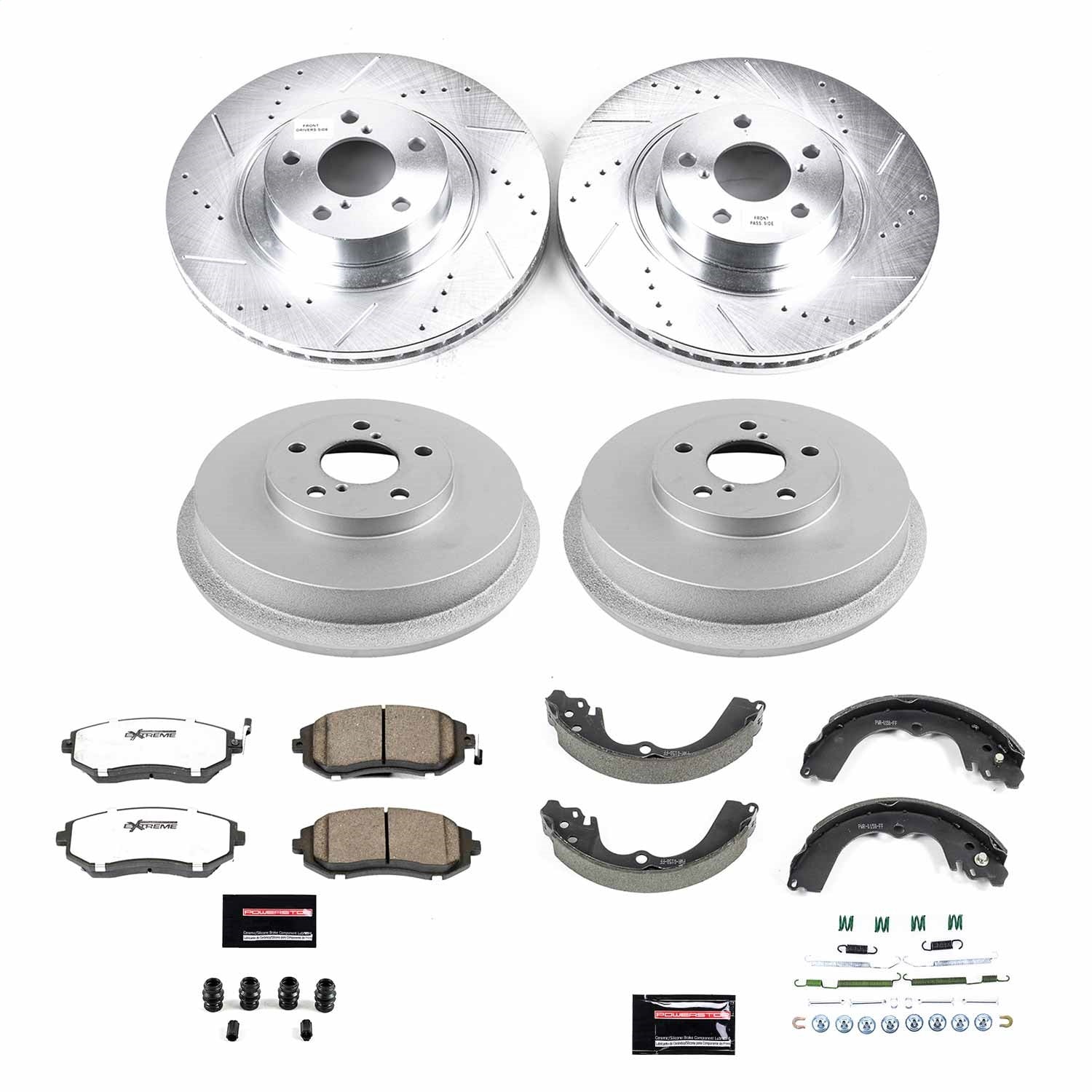 PowerStop Front & Rear Z26 Street Brake Kit | Subaru Forester (03-08) (K15467DK-26)
