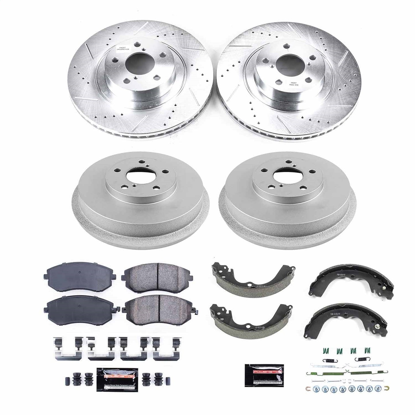 PowerStop Front & Rear Z23 Evolution Brake Kit | Subaru Forester (03-08) (K15467DK)