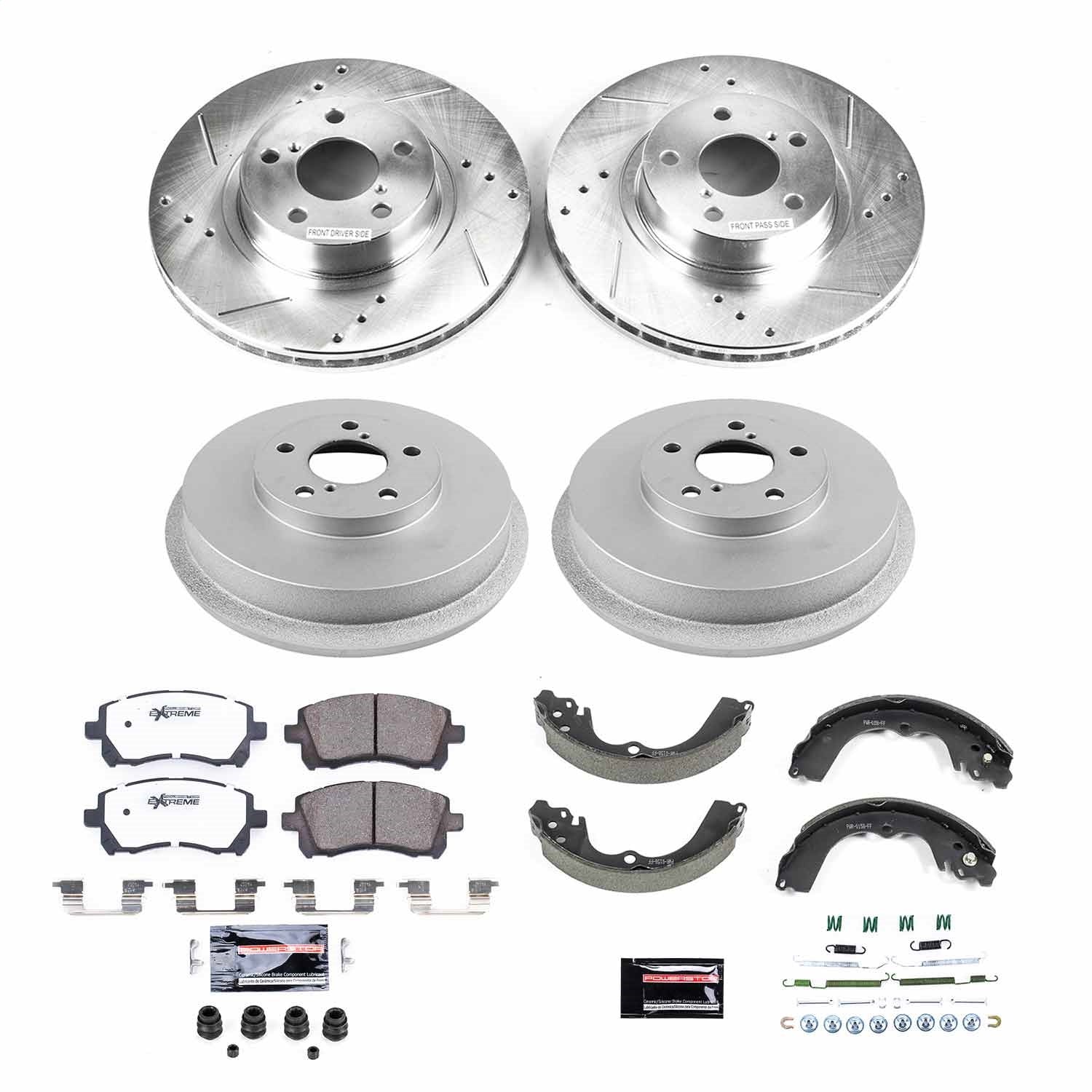 PowerStop Front & Rear Z26 Street Brake Kit | Subaru Forester (98-02) (K15468DK-26)