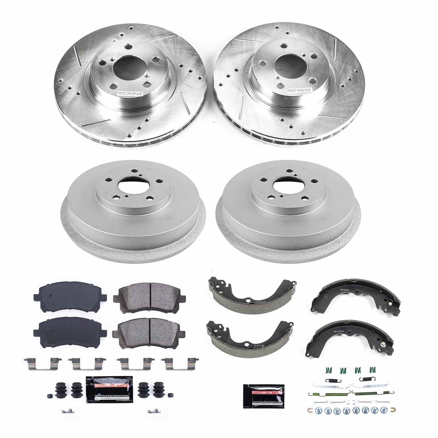 PowerStop Front & Rear Z23 Evolution Brake Kit | Subaru Forester (98-02) (K15468DK)