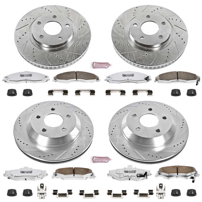 PowerStop Front & Rear Z26 Street Warrior Brake Kit | Chevrolet Camaro (98-02) (K1548-26)