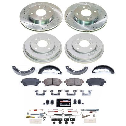 PowerStop Front and Rear Z23 Evolution Brake Kit | Ford Fiesta (11-19) (K15486DK)