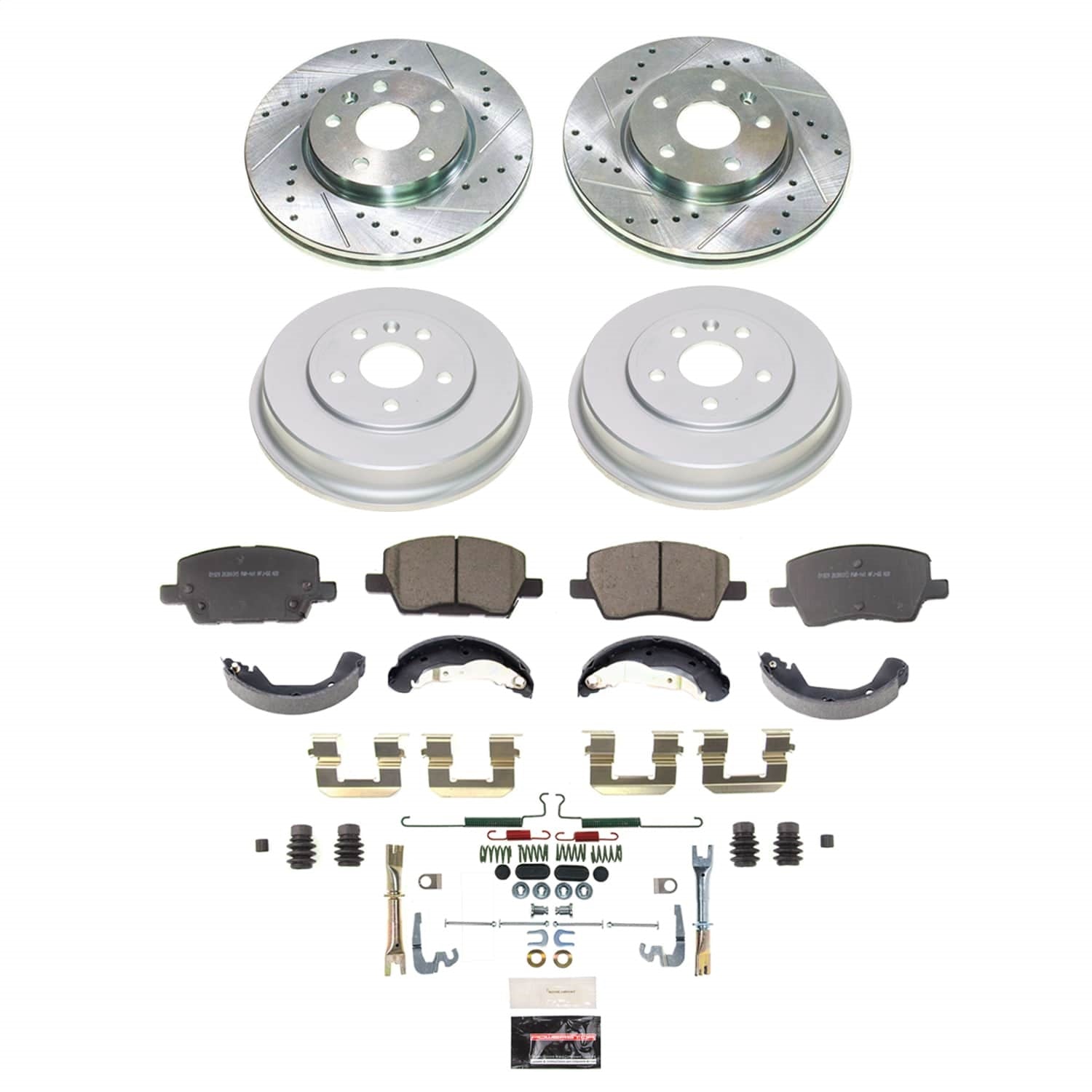 PowerStop Front and Rear Z23 Evolution Brake Kit | Chevrolet Sonic (18-20) (K15487DK)