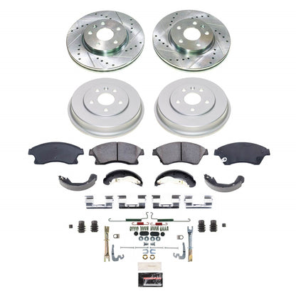 PowerStop Front and Rear Z23 Evolution Brake Kit | Chevrolet Sonic (12-17) (K15488DK)