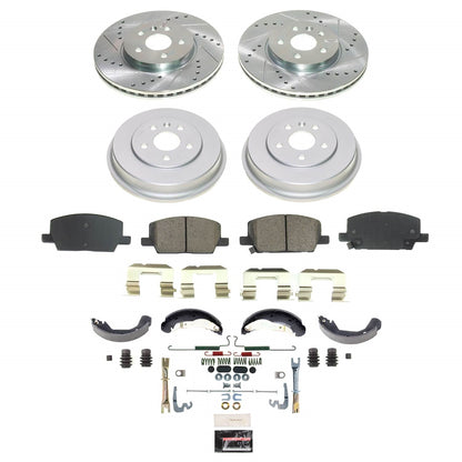 PowerStop Z23 Evolution Front and Rear Brake Kit | Chevrolet Trax (18-22) (K15489DK)