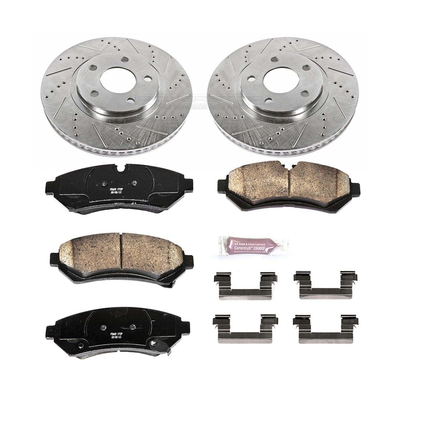 PowerStop Front Z23 Evolution Sport Brake Kit | Cadillac Seville (98-02) (K1549)