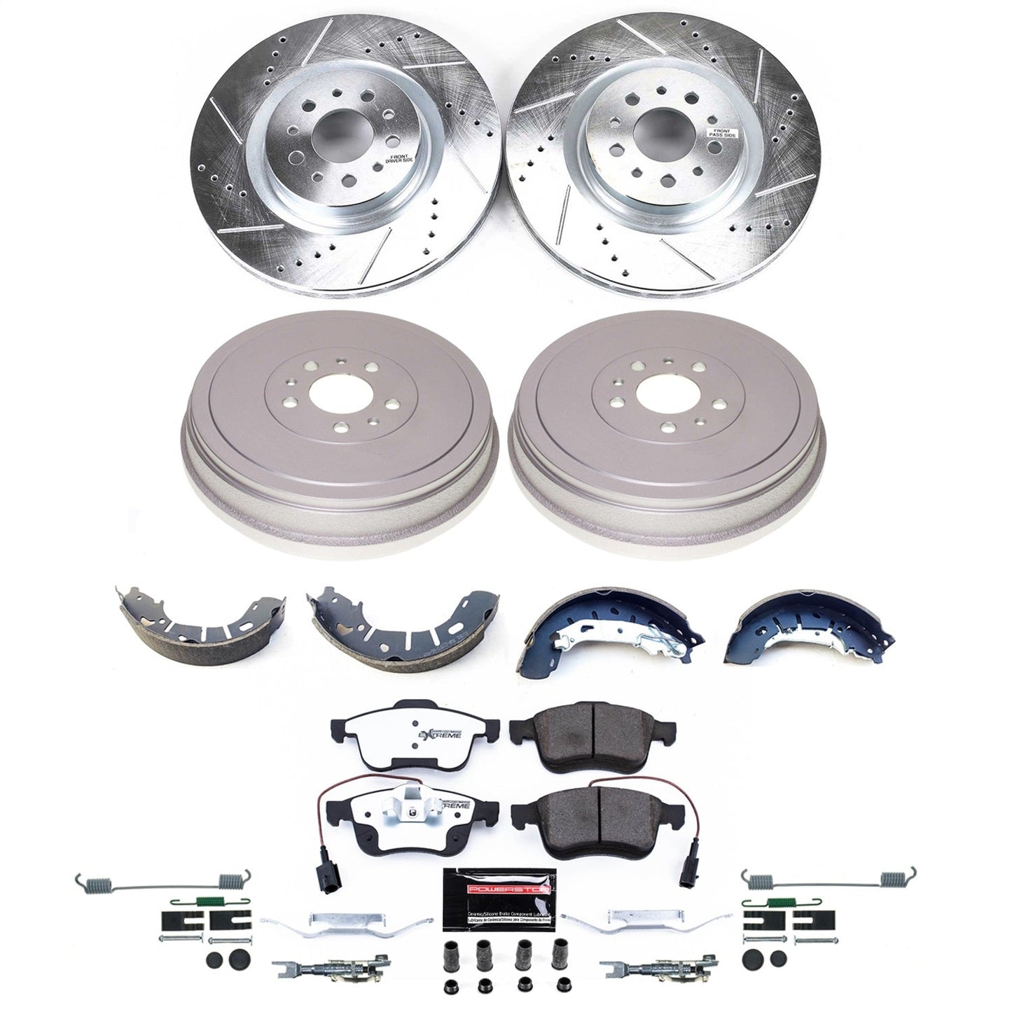 PowerStop Front and Rear Z36 Truck & Tow Brake Kit | Ram ProMaster City (15-22) (K15491DK-36)