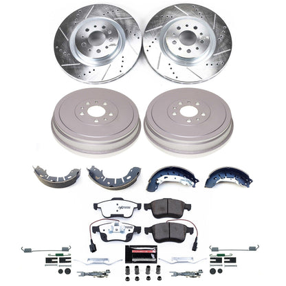 PowerStop Front and Rear Z36 Truck & Tow Brake Kit | Ram ProMaster City (15-22) (K15491DK-36)