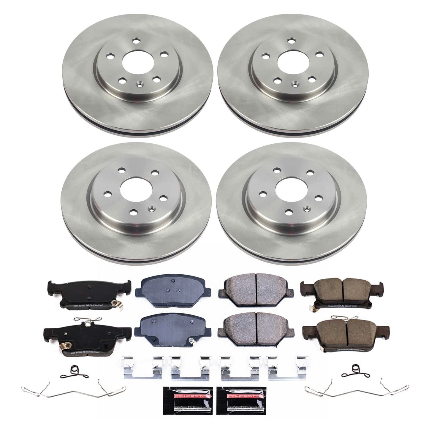 PowerStop Front and Rear Z36 Truck & Tow Brake Kit | Chevrolet City Express (15-18) (K15496DK-36)