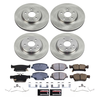 PowerStop Front and Rear Z36 Truck & Tow Brake Kit | Chevrolet City Express (15-18) (K15496DK-36)