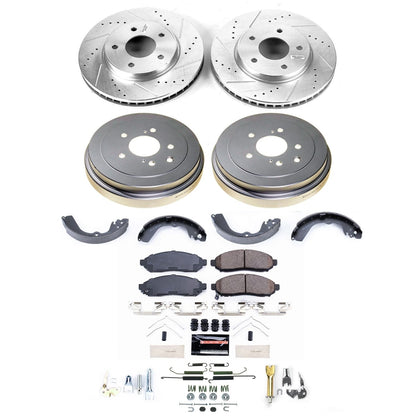 PowerStop Front and Rear Z23 Evolution Brake Kit | Chevrolet City Express (15-18) (K15496DK)