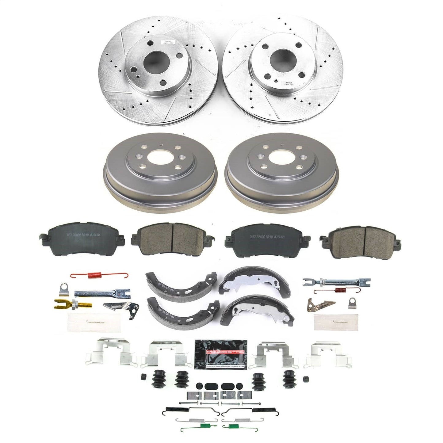 PowerStop Front and Rear Z23 Evolution Brake Kit | Scion iA 2016 (K15498DK)
