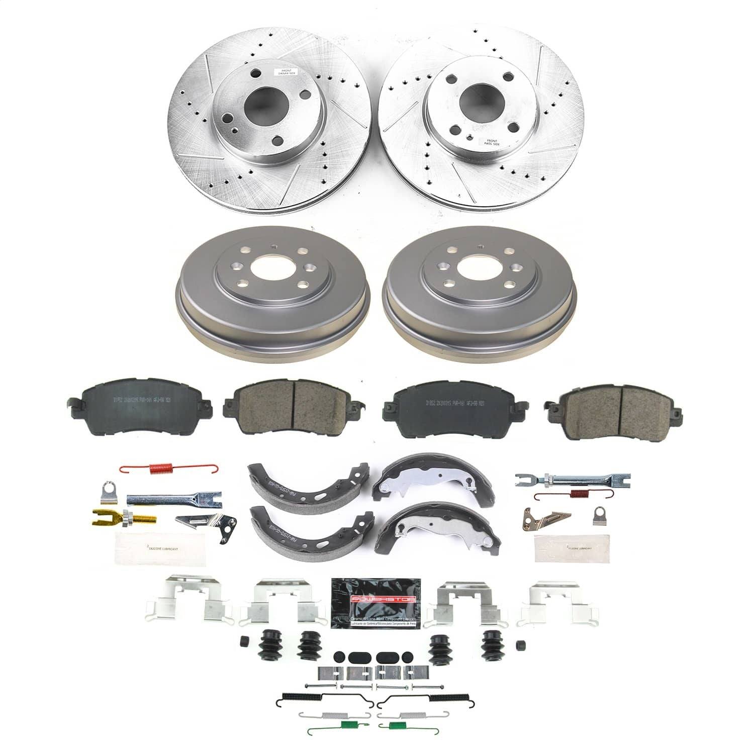 PowerStop Front and Rear Z23 Evolution Brake Kit | Scion iA 2016 (K15498DK)