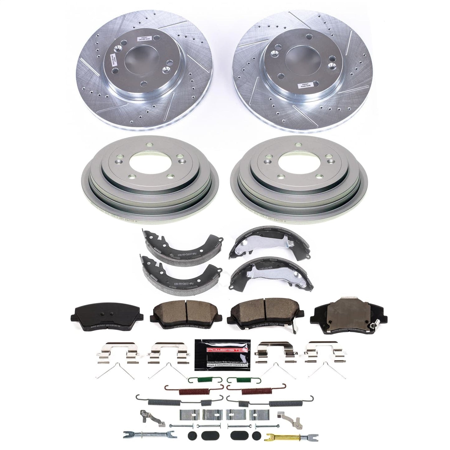 PowerStop Front and Rear Z23 Evolution Brake Kit | Hyundai Elantra (17-20) (K15499DK)