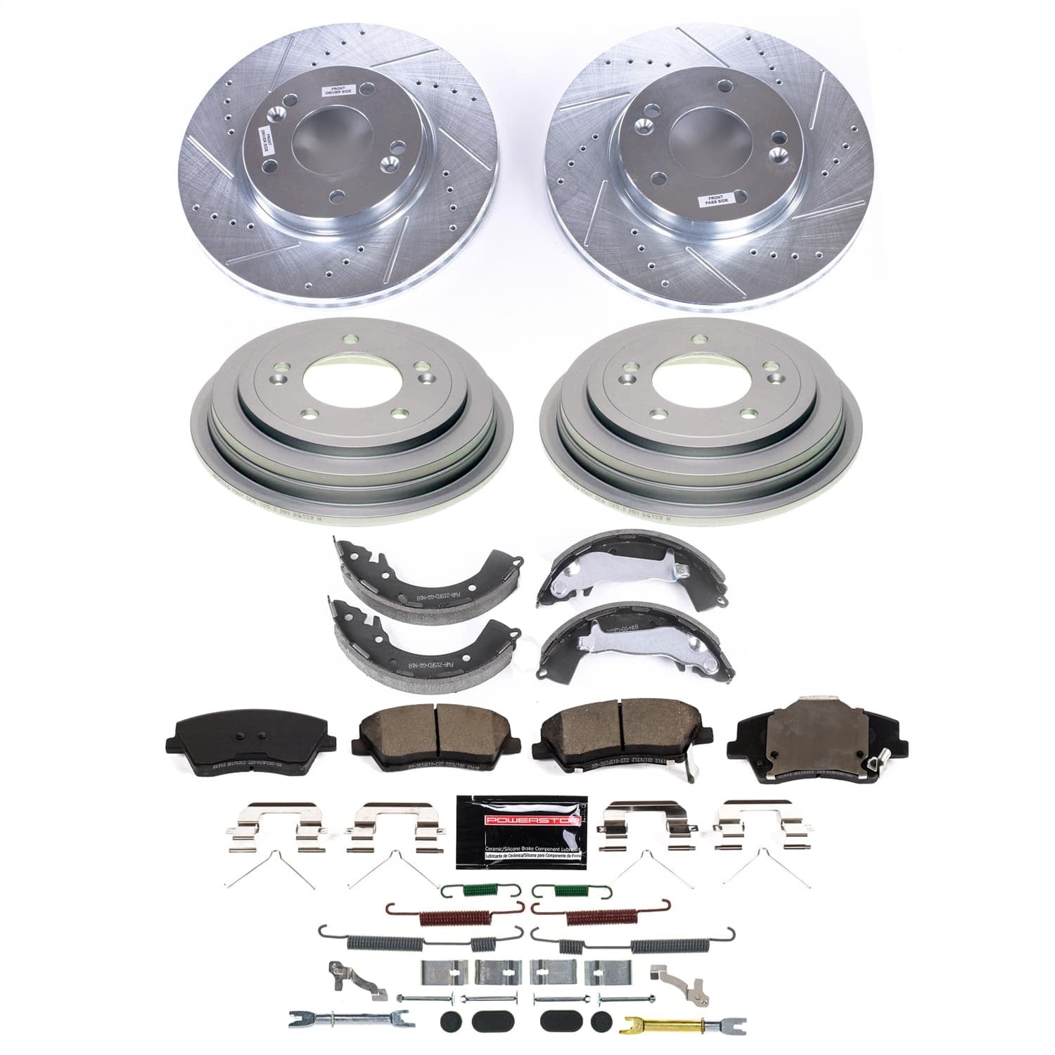 PowerStop Front and Rear Z23 Evolution Brake Kit | Hyundai Elantra (17-20) (K15499DK)
