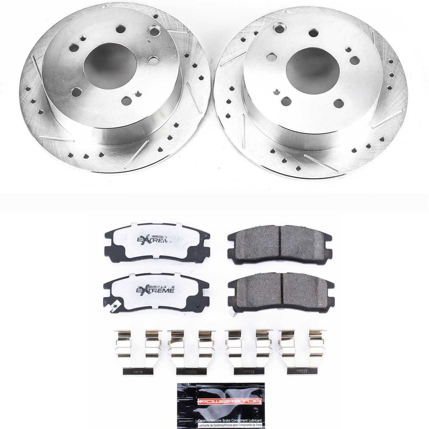 PowerStop Rear Z26 Street Warrior Brake Kit | Mitsubishi Eclipse (06-12) (K155-26)