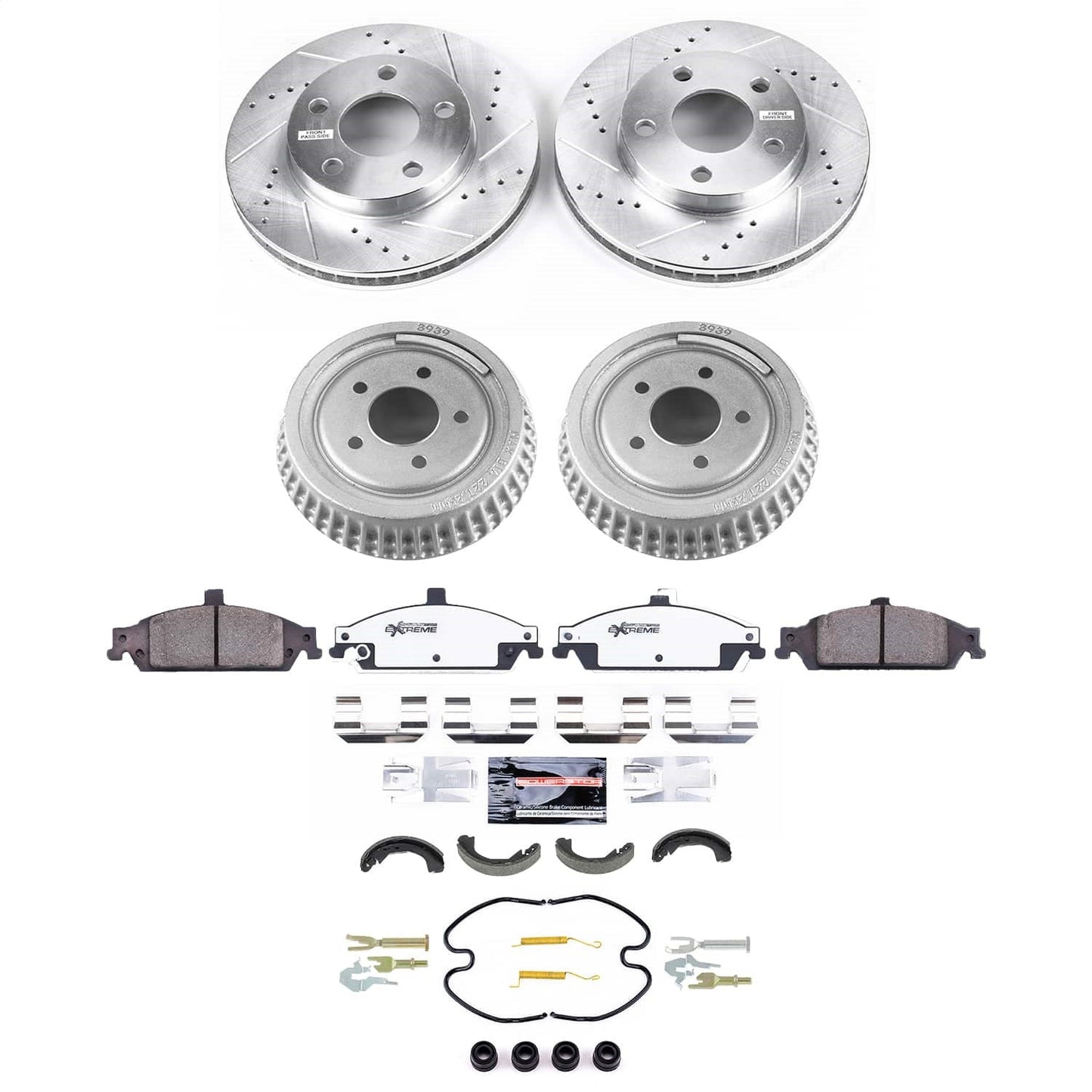 PowerStop Front and Rear Z26 Street Brake Kit | Pontiac Grand Am (00-05) (K15505DK-26)