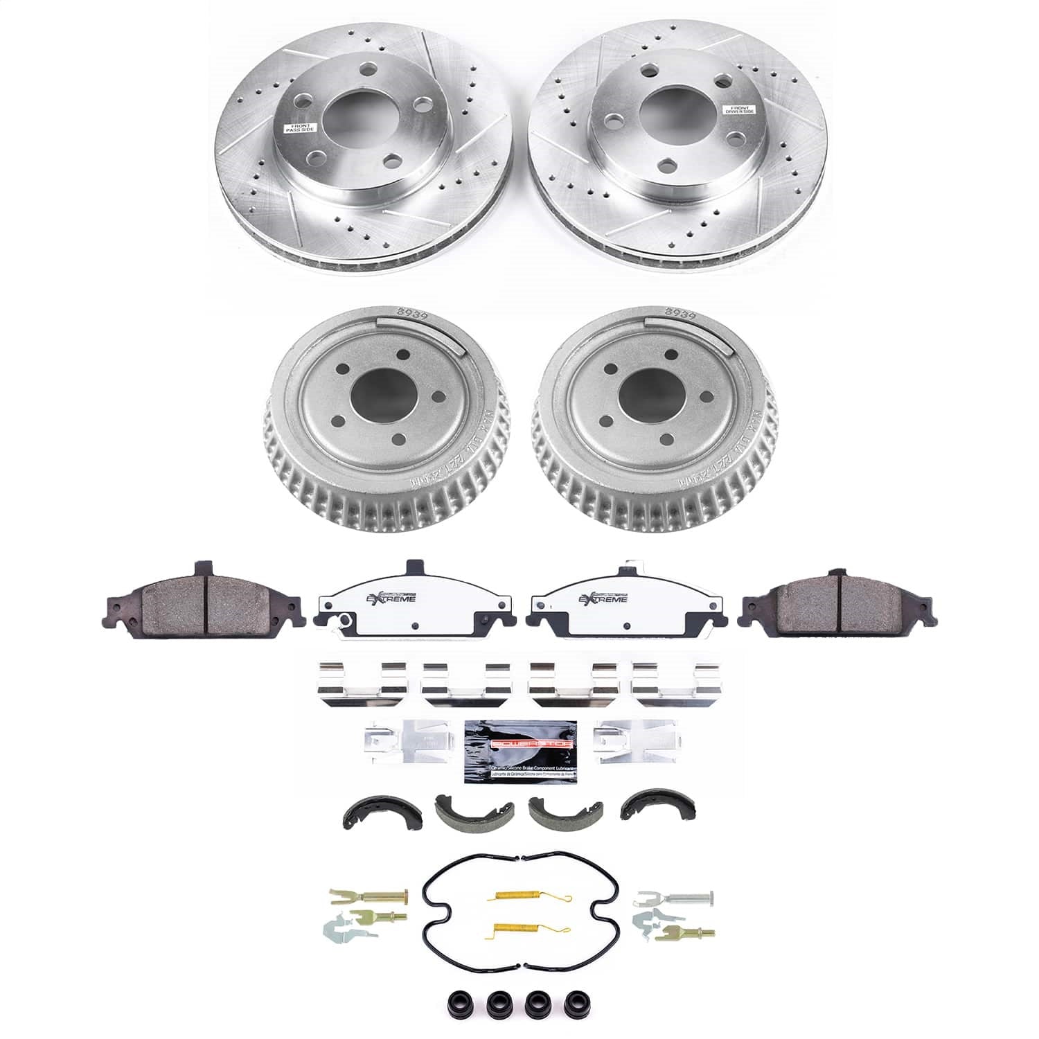 PowerStop Front and Rear Z26 Street Brake Kit | Pontiac Grand Am (00-05) (K15505DK-26)