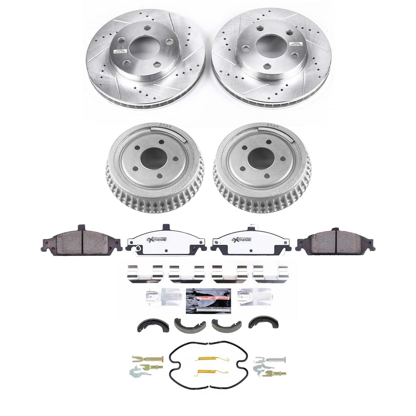PowerStop Front and Rear Z23 Evolution Brake Kit | Pontiac Grand Am (00-05) (K15505DK)