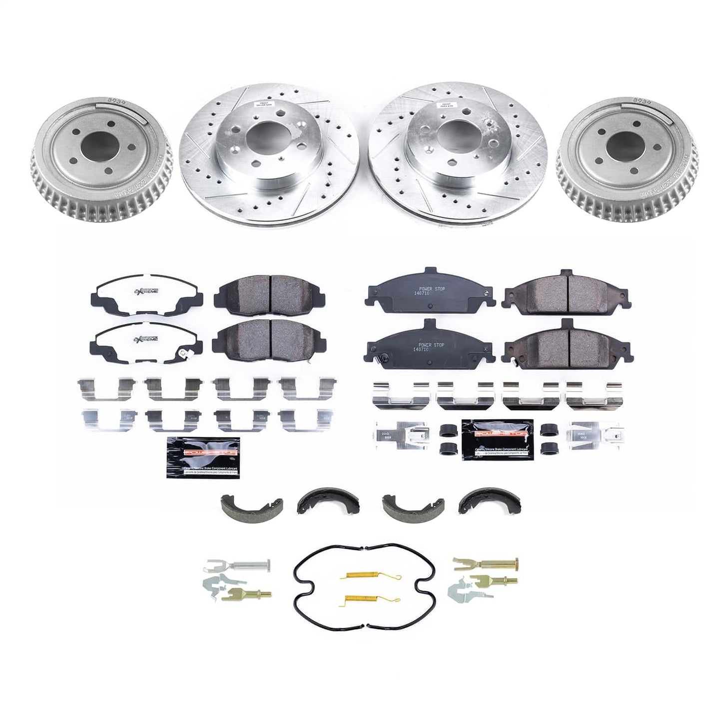 PowerStop Z23 Evolution Front and Rear Brake Kit | Honda Civic (K15507DK)