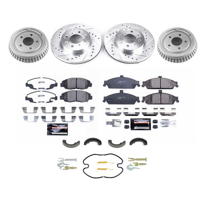 PowerStop Z23 Evolution Front and Rear Brake Kit | Honda Civic (K15507DK)
