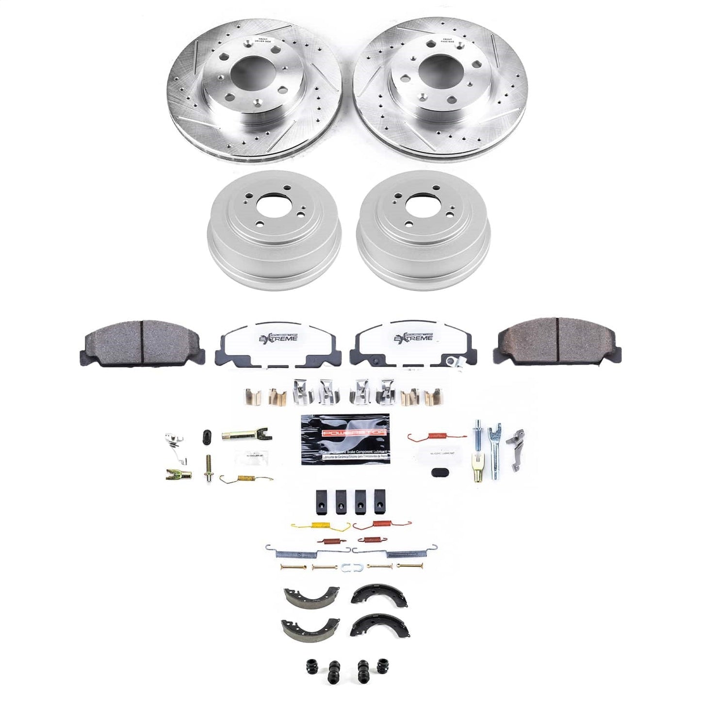PowerStop Front and Rear Z26 Street Brake Kit | Honda Civic (K15508DK-26)