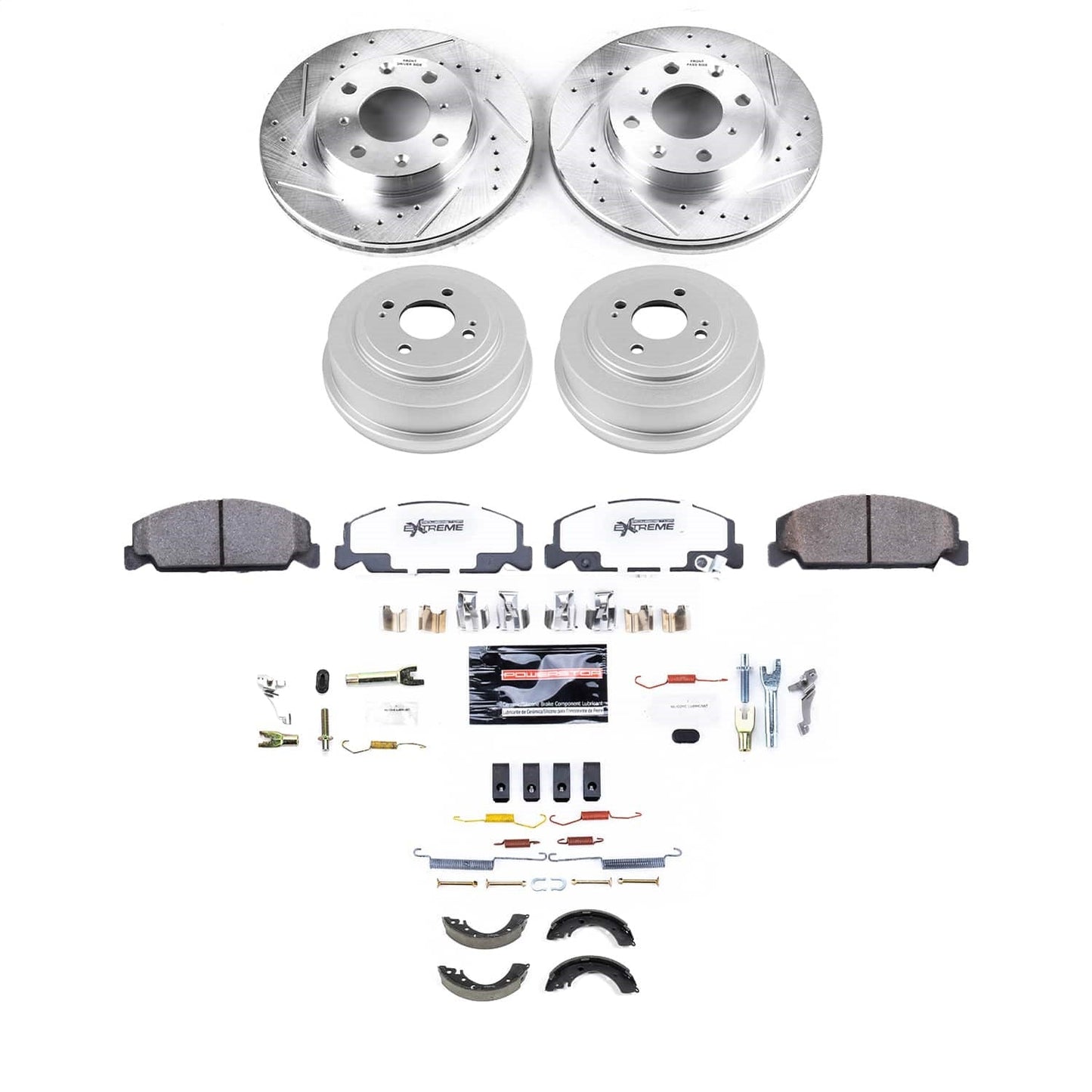 PowerStop Z23 Evolution Front and Rear Brake Kit | Honda Civic (K15508DK)