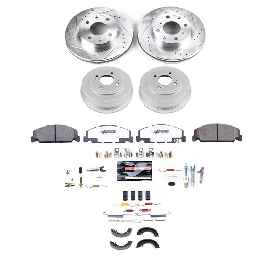 PowerStop Z23 Evolution Front and Rear Brake Kit | Honda Civic (K15508DK)