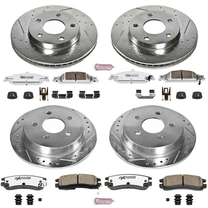 PowerStop Front & Rear Z26 Street Warrior Brake Kit | Oldsmobile Alero (99-04) (K1552-26)