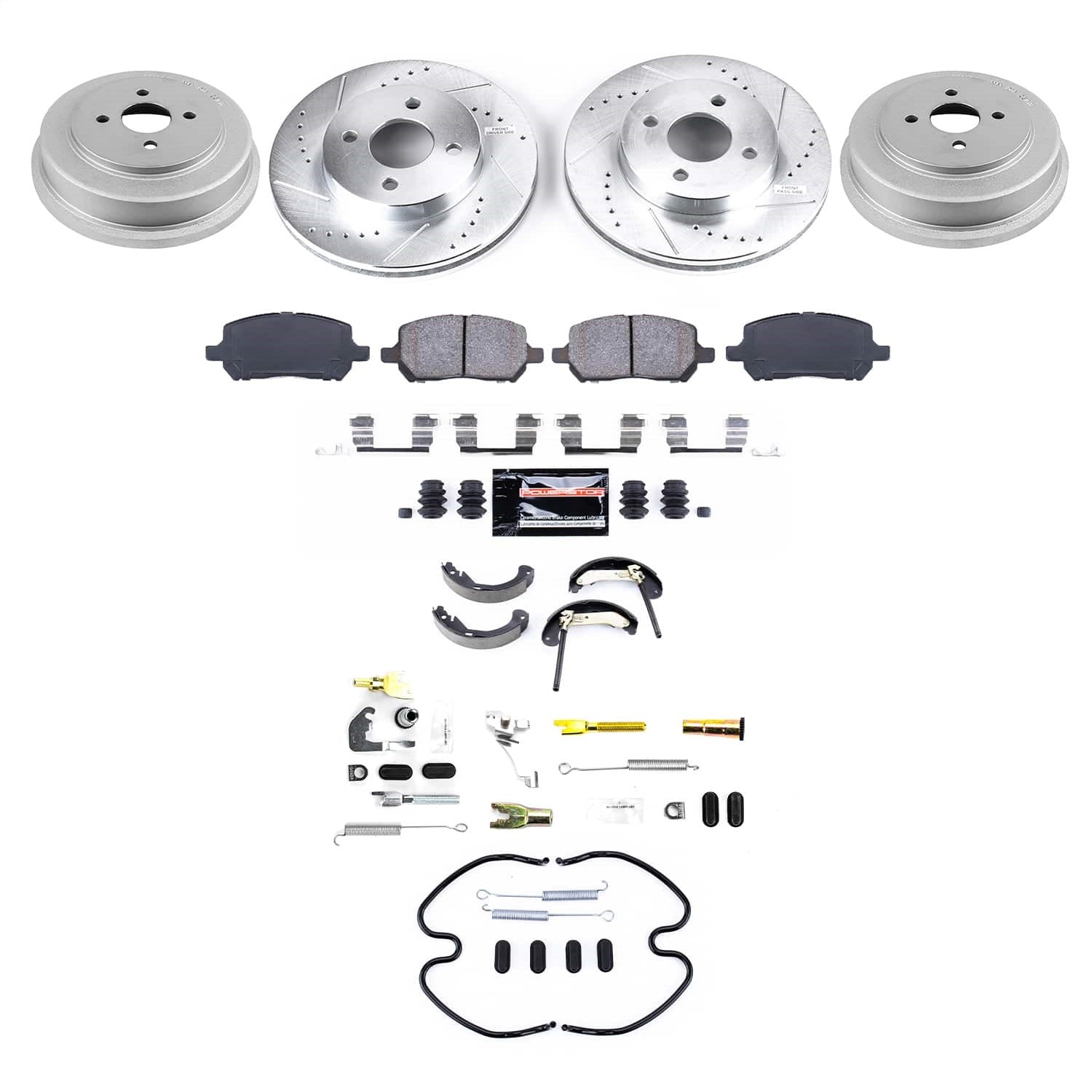 PowerStop Front and Rear Z23 Evolution Brake Kit | Chevrolet Cobalt (05-08) (K15520DK)