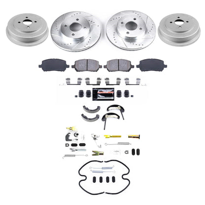 PowerStop Front and Rear Z23 Evolution Brake Kit | Chevrolet Cobalt (05-08) (K15520DK)