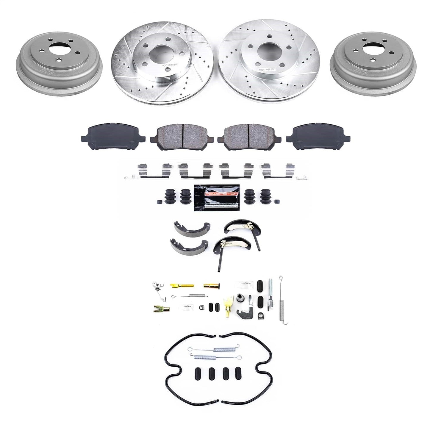 PowerStop Front and Rear Z23 Evolution Brake Kit | Chevrolet Cobalt (07-08) (K15521DK)