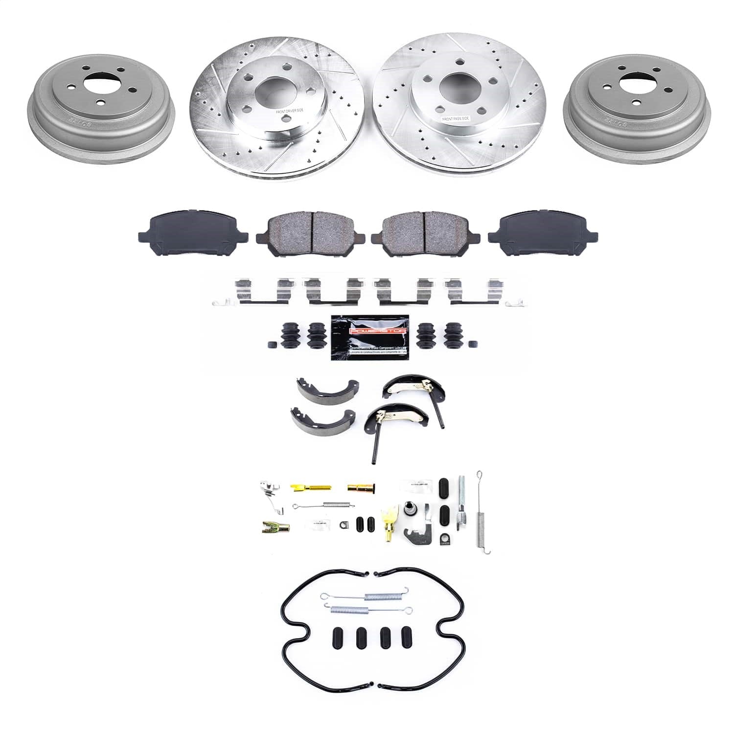 PowerStop Front and Rear Z23 Evolution Brake Kit | Chevrolet Cobalt (07-08) (K15521DK)