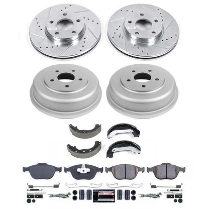 PowerStop Front and Rear Z23 Evolution Brake Kit | Ford Transit Connect (10-13) (K15525DK)