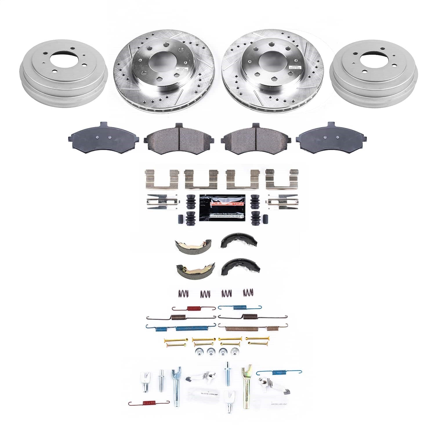PowerStop Front and Rear Z23 Evolution Brake Kit | Hyundai Elantra (03-05) (K15527DK)