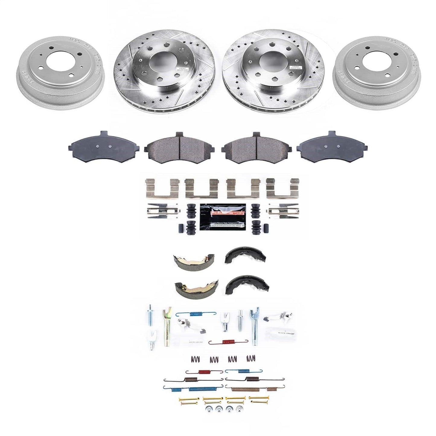 PowerStop Front and Rear Z23 Evolution Brake Kit | Hyundai Elantra 2002 (K15528DK)