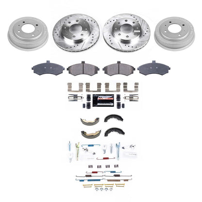PowerStop Front and Rear Z23 Evolution Brake Kit | Hyundai Elantra 2002 (K15528DK)
