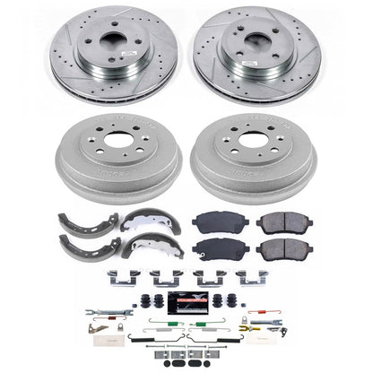 PowerStop Front and Rear Z23 Evolution Brake Kit | Mazda 2 (11-14) (K15529DK)