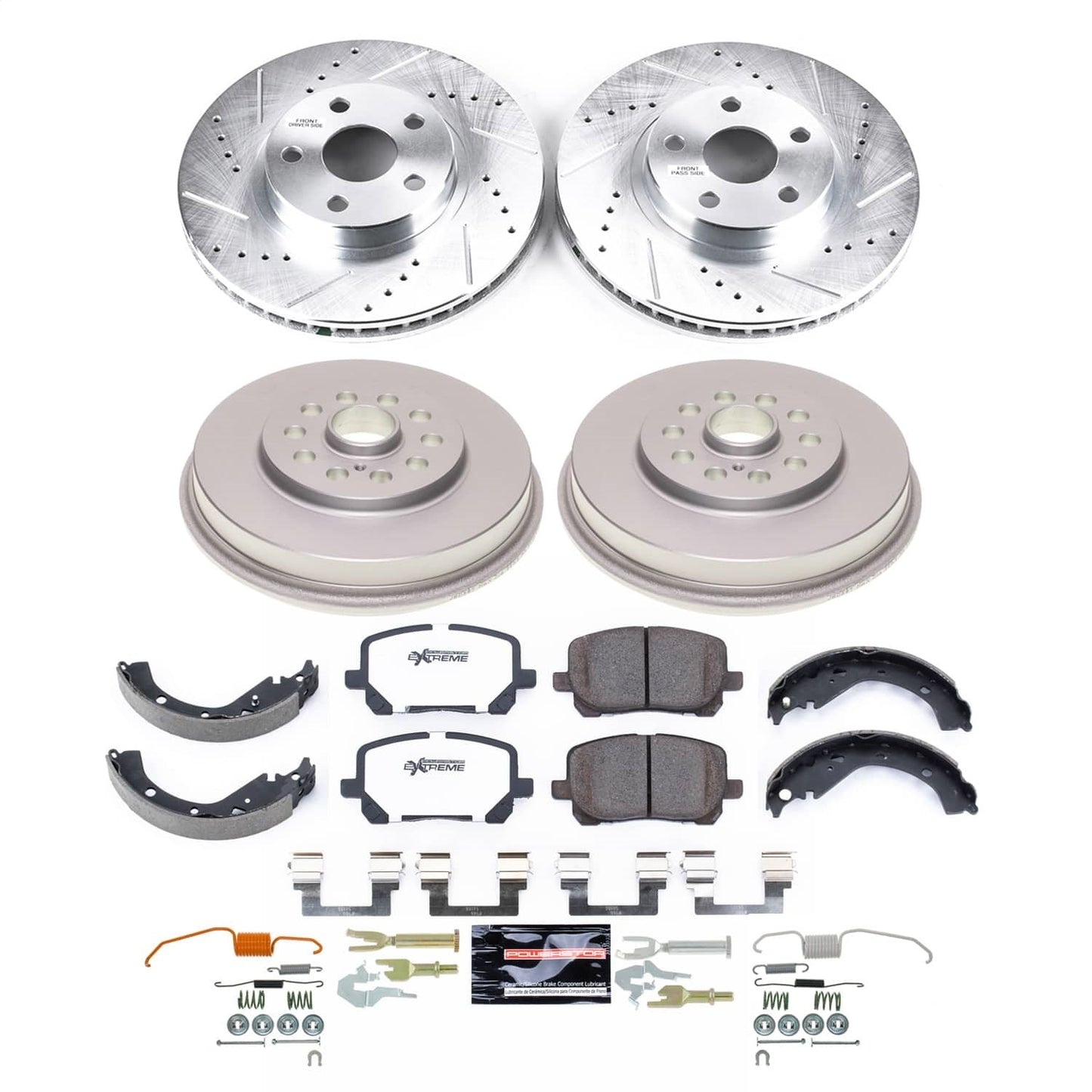 PowerStop Front and Rear Z26 Street Brake Kit | Pontiac Vibe (03-06) (K15536DK-26)