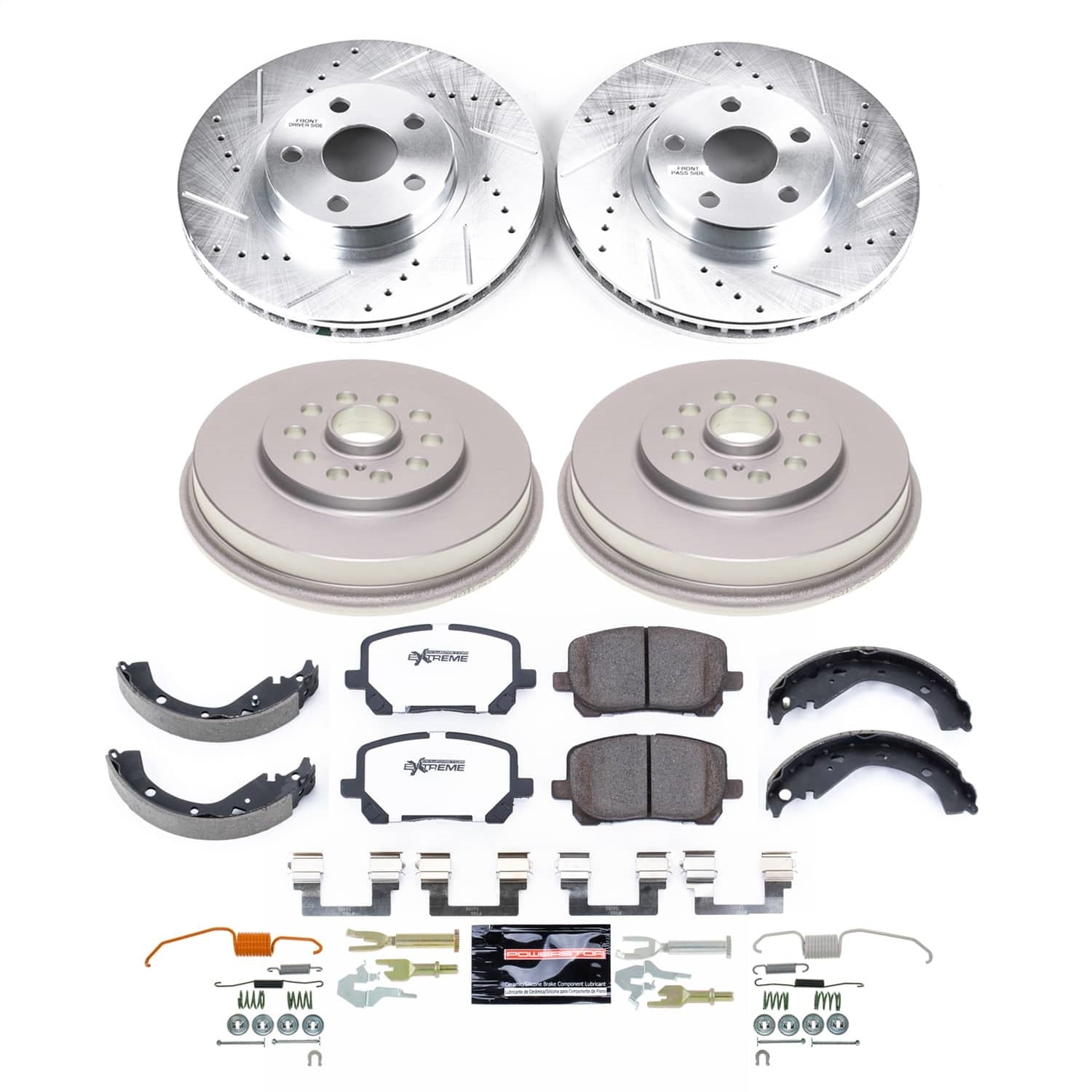 PowerStop Front and Rear Z26 Street Brake Kit | Pontiac Vibe (03-06) (K15536DK-26)