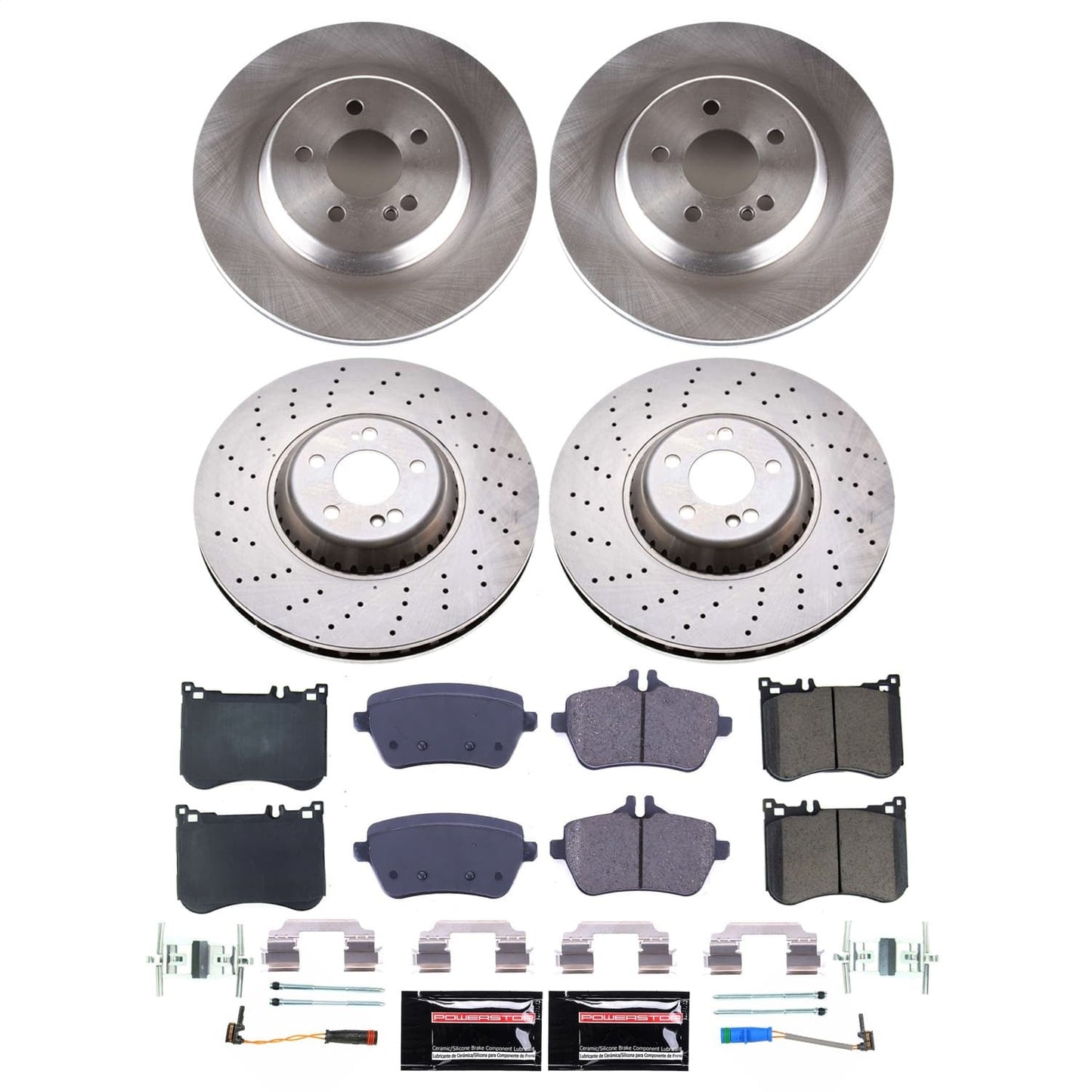 PowerStop Front and Rear Z23 Evolution Brake Kit | Pontiac Vibe (03-06) (K15536DK)