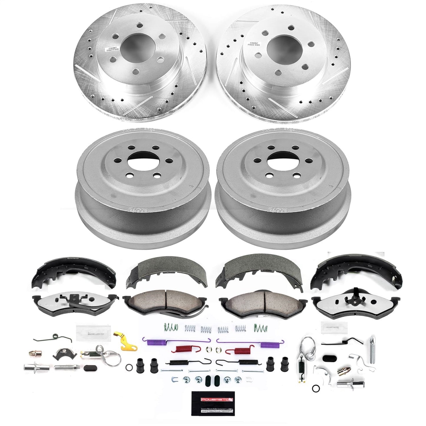 PowerStop Front and Rear Z36 Truck & Tow Brake Kit | Dodge Durango (98-99) (K15540DK-36)
