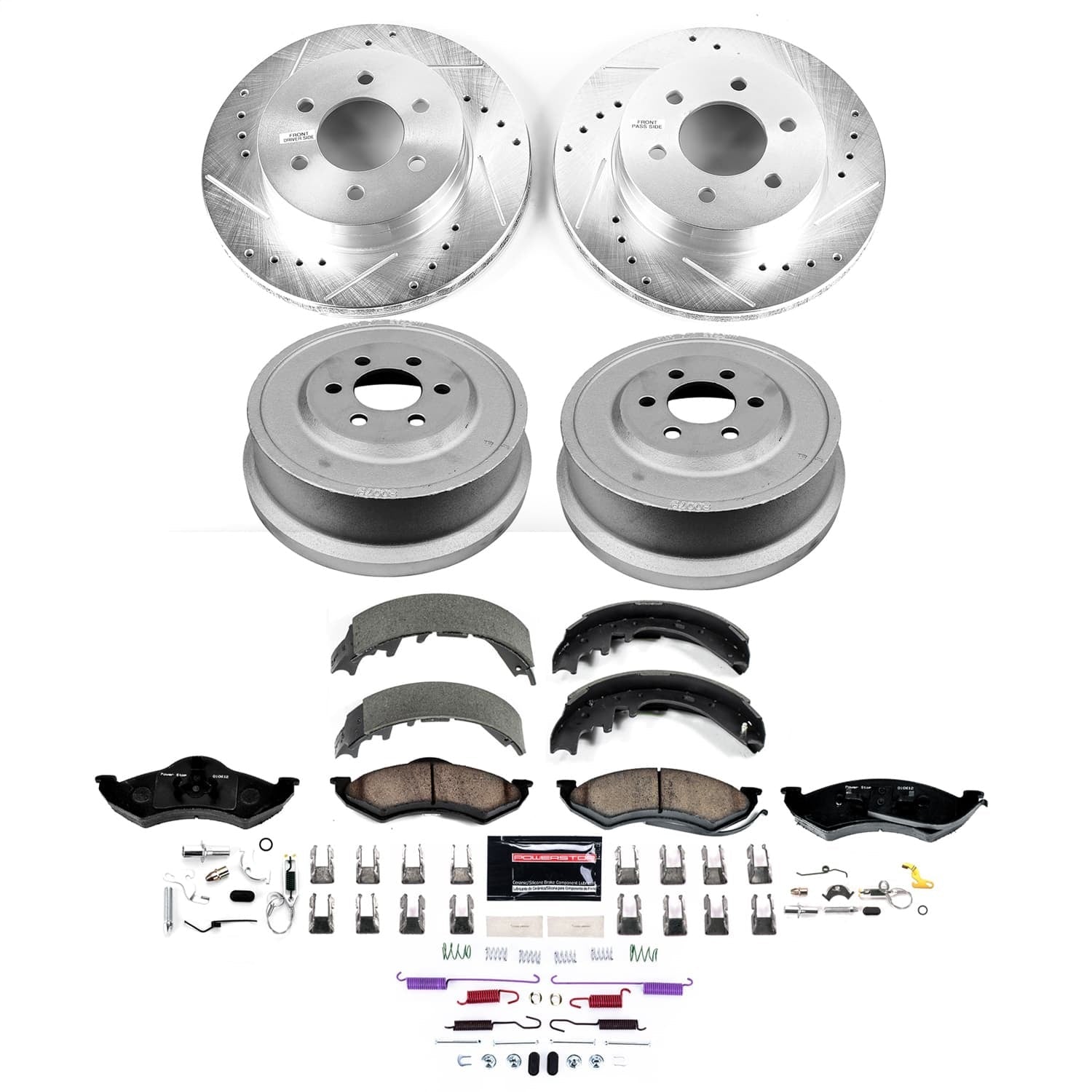 PowerStop Front and Rear Z23 Evolution Brake Kit | Dodge Durango (98-99) (K15540DK)