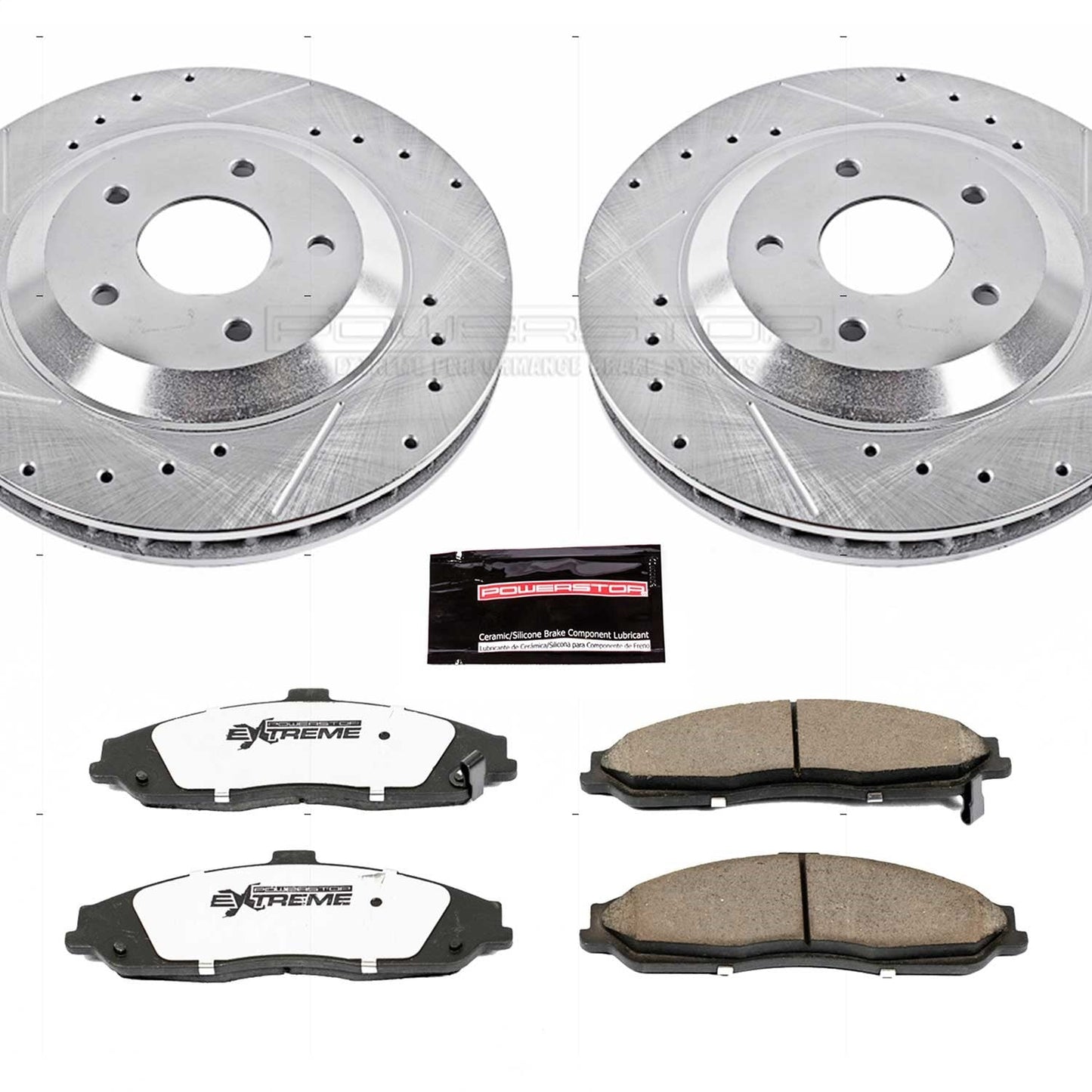 PowerStop Z26 Street Warrior Front Brake Kit | Cadillac XLR (04) (K1559-26)