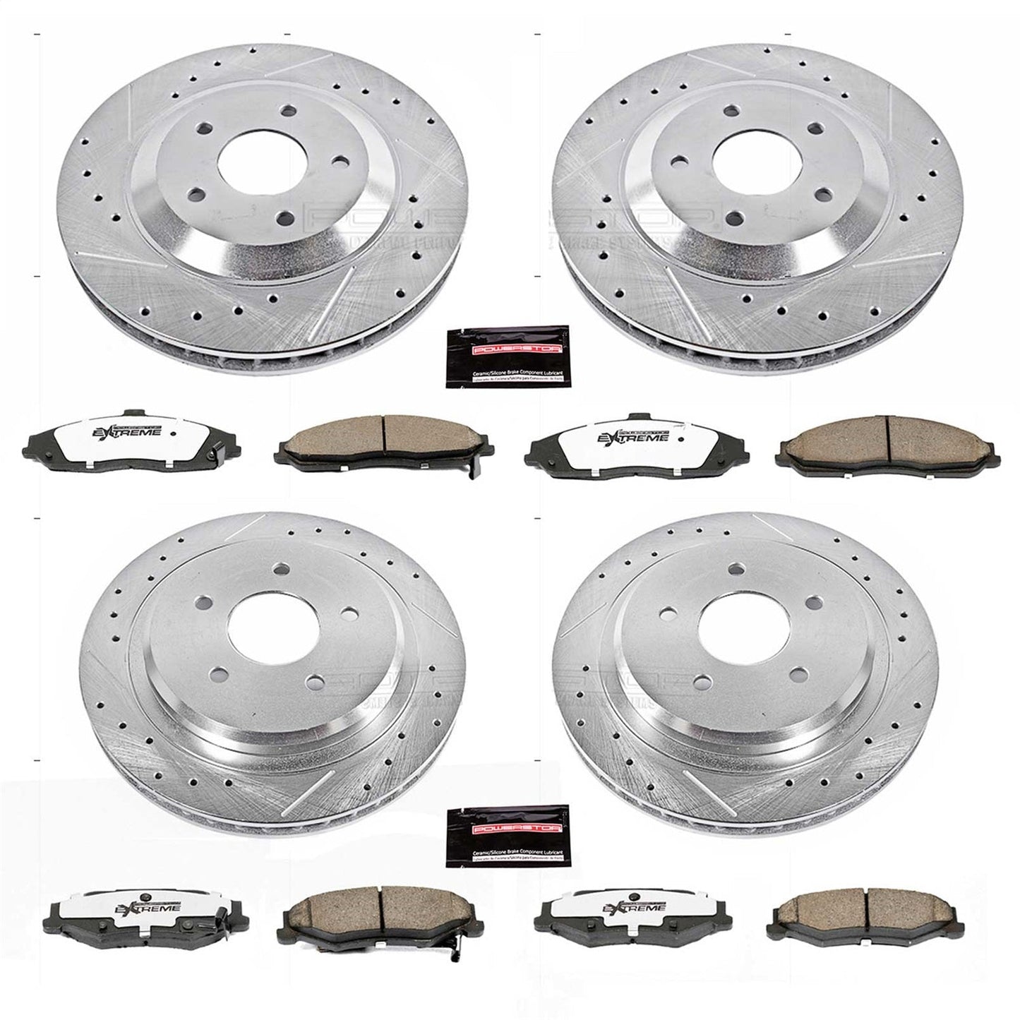 PowerStop Front & Rear Z26 Street Warrior Brake Kit | Cadillac XLR (04) (K1560-26)