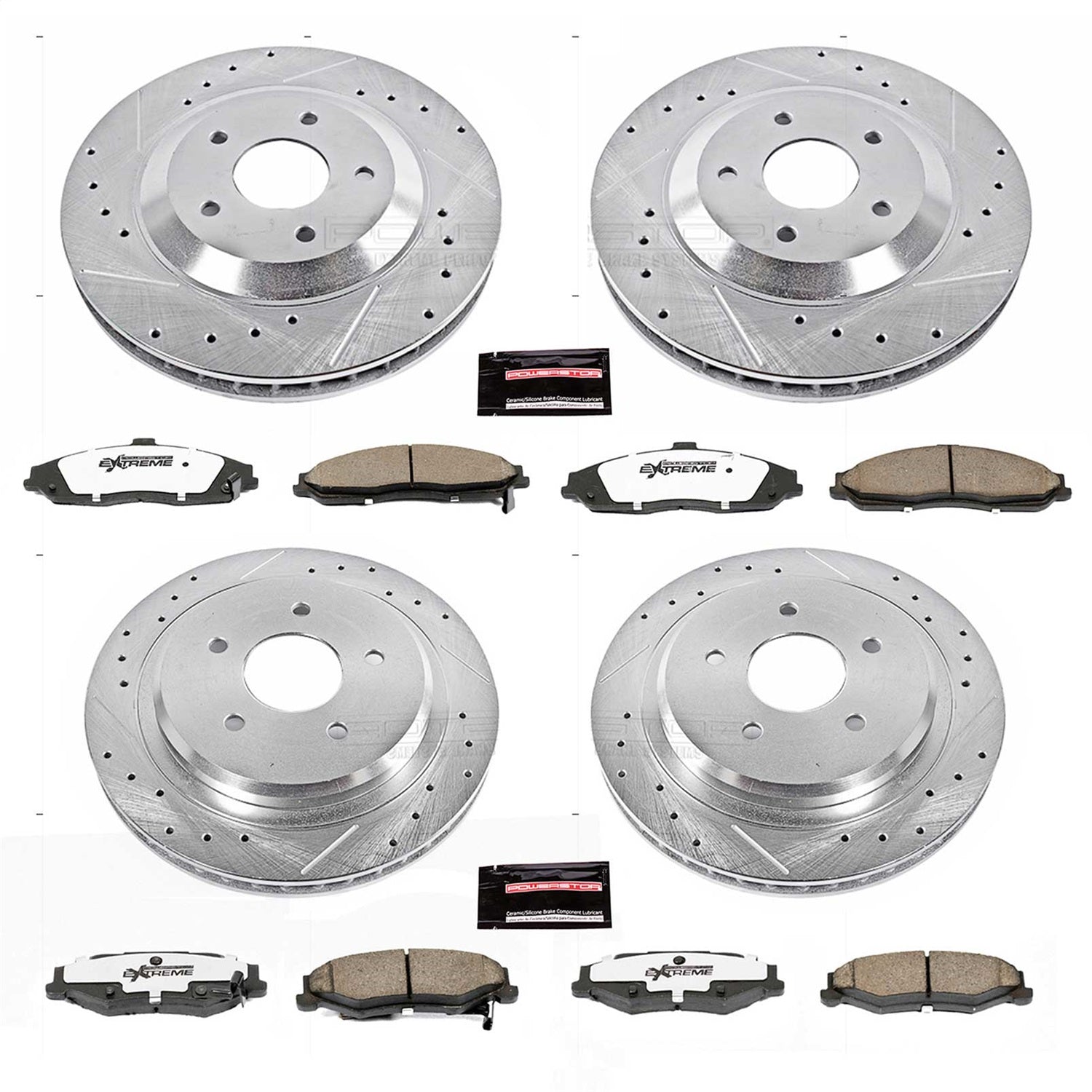 PowerStop Front & Rear Z26 Street Warrior Brake Kit | Cadillac XLR (04) (K1560-26)