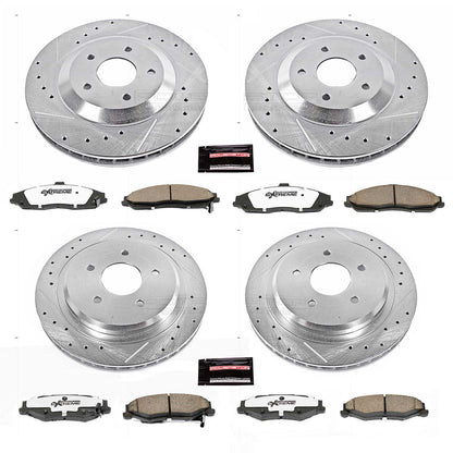 PowerStop Front & Rear Z26 Street Warrior Brake Kit | Cadillac XLR (04) (K1560-26)