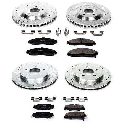 PowerStop Front & Rear Z23 Evolution Sport Brake Kit | Cadillac XLR (04) (K1560)