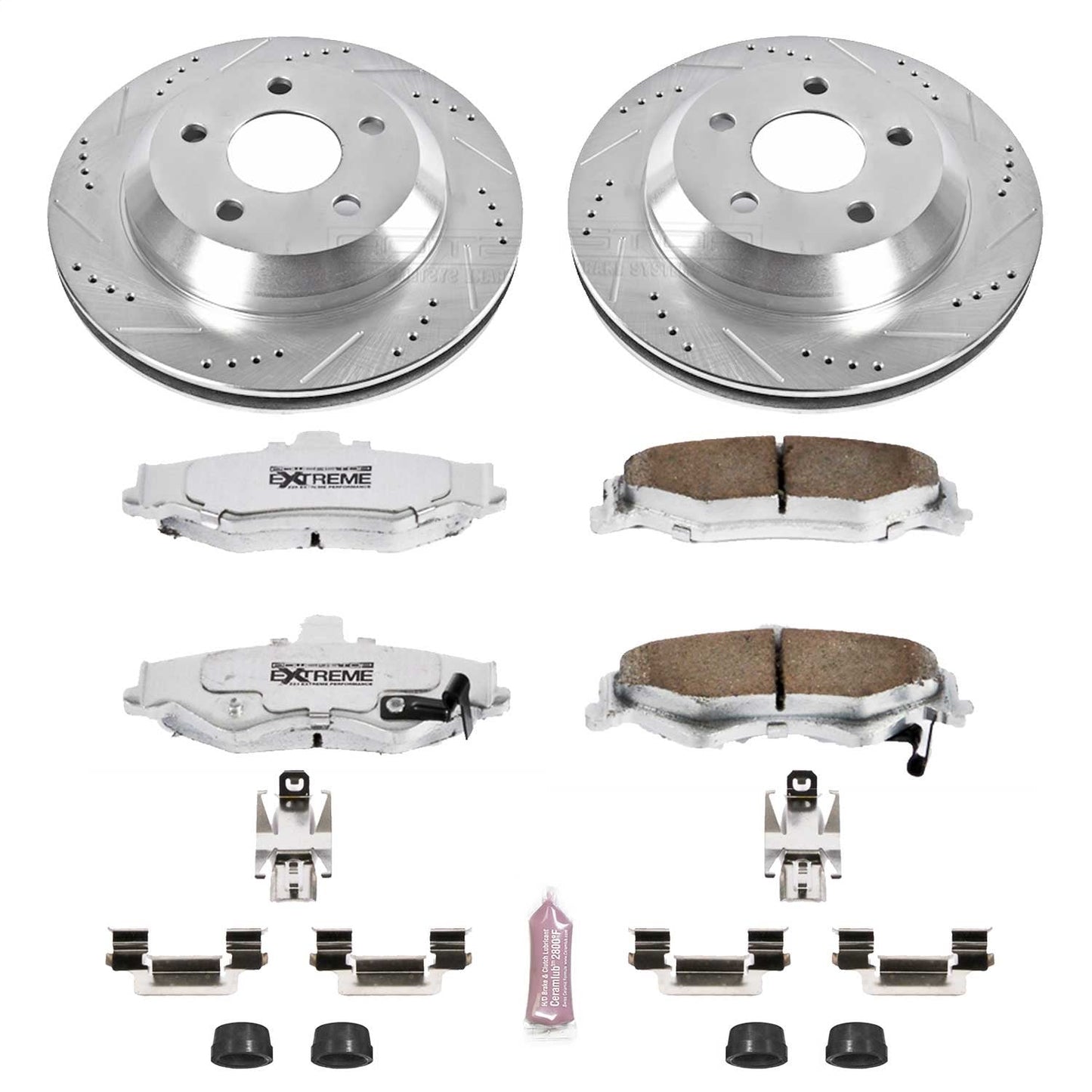 PowerStop Rear Z26 Street Warrior Brake Kit | Chevrolet Camaro (98-02) (K1568-26)